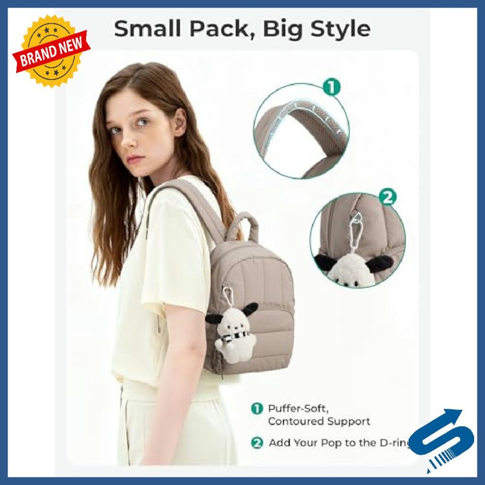 Mini Quilted Backpack, Lightweight Puffer Daypack… - image 6